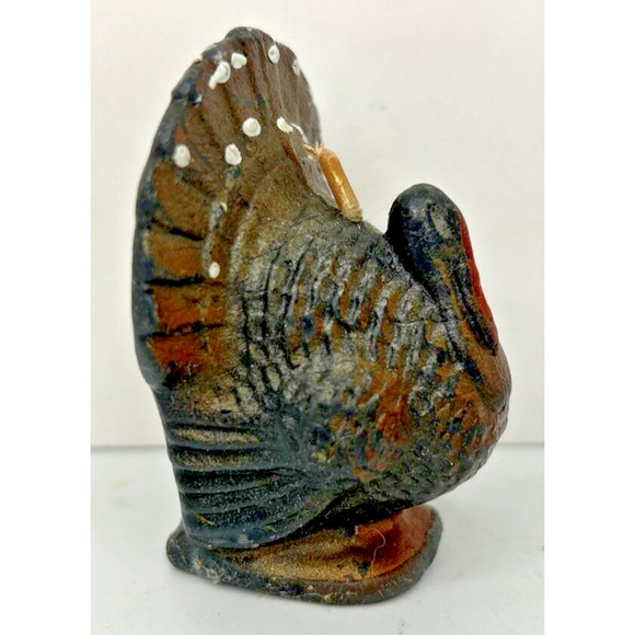 Vintage Gurley Thanksgiving Turkey Candle 2.5" SKU H564 - Picture 2 of 4